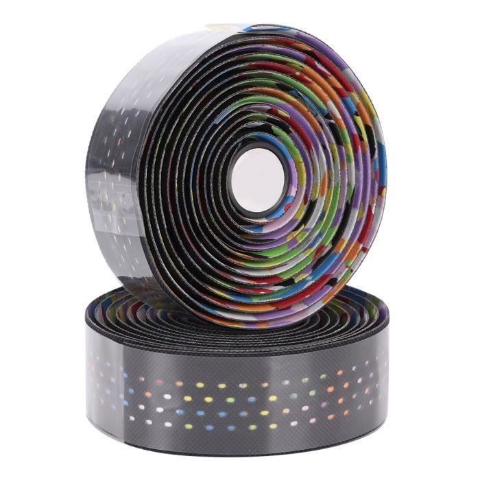 Ruban De Guidon Vélo MEINIER - Longueur 2100 Mm, Noir, Poignée PU+EVA, Pack De 2