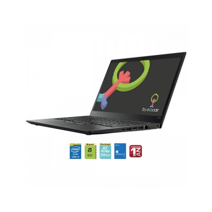 ThinkPad T470S i5/8/250M2 NVMe IPS Full HD - Lenovo