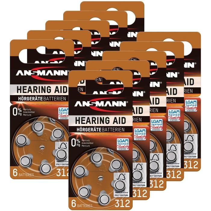 Pile Pour Appareil Auditif Limics24 5013233 Batterie Type 312590