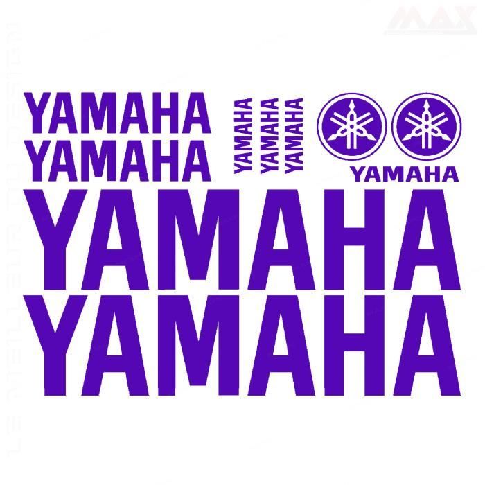 10 stickers YAMAHA – VIOLET – sticker R1 R6 MT FZ8 XJ6 XJR TMAX XMAX YAM400