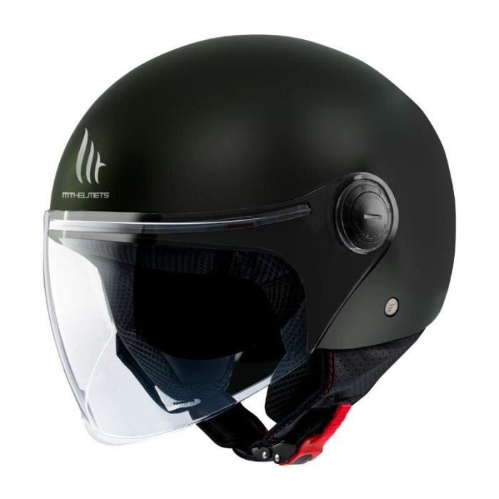 Casque moto jet MT Helmets Street - noir brillant - XS (53/54 cm)