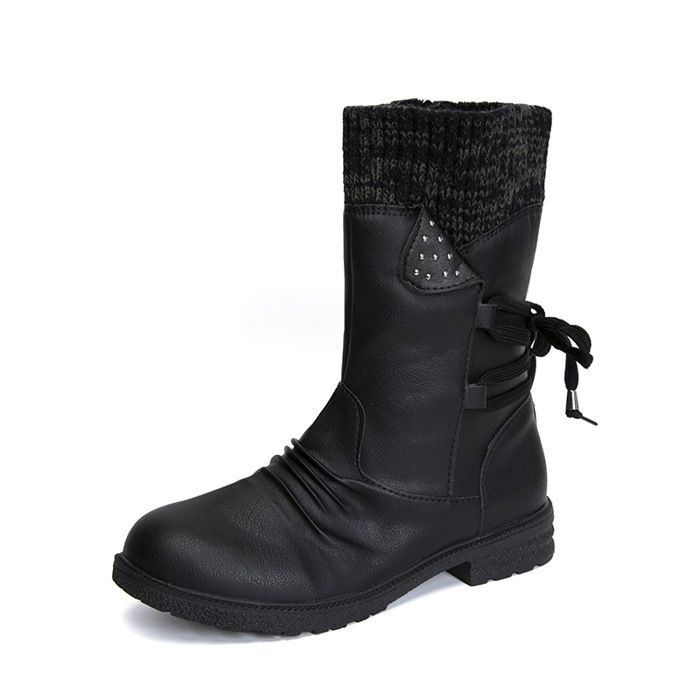 Bottes Mi-mollet ShoeVibe Brooklyn Noires - Taille 11 Femme - Neuves Sans Boîte