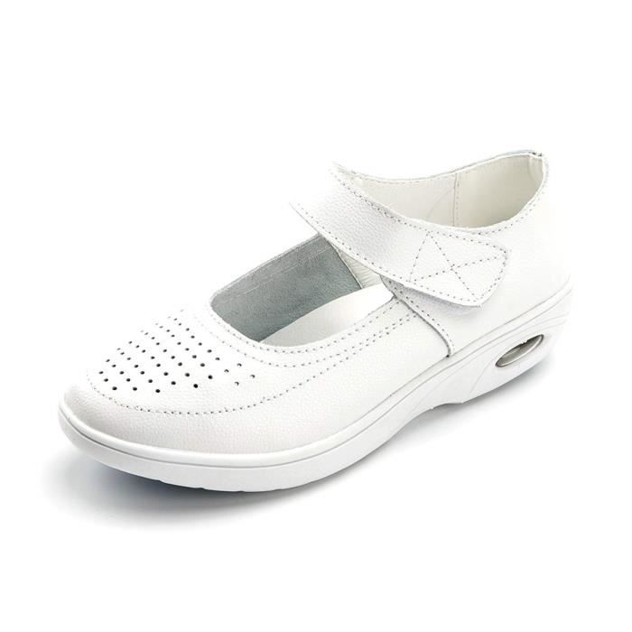 Bottines Professionnelles L07R6 En cuir véritable médicale Mocassins souple  Infirmière Chaussures de travail professionnel Flats Tai Noir - Cdiscount  Prêt-à-Porter