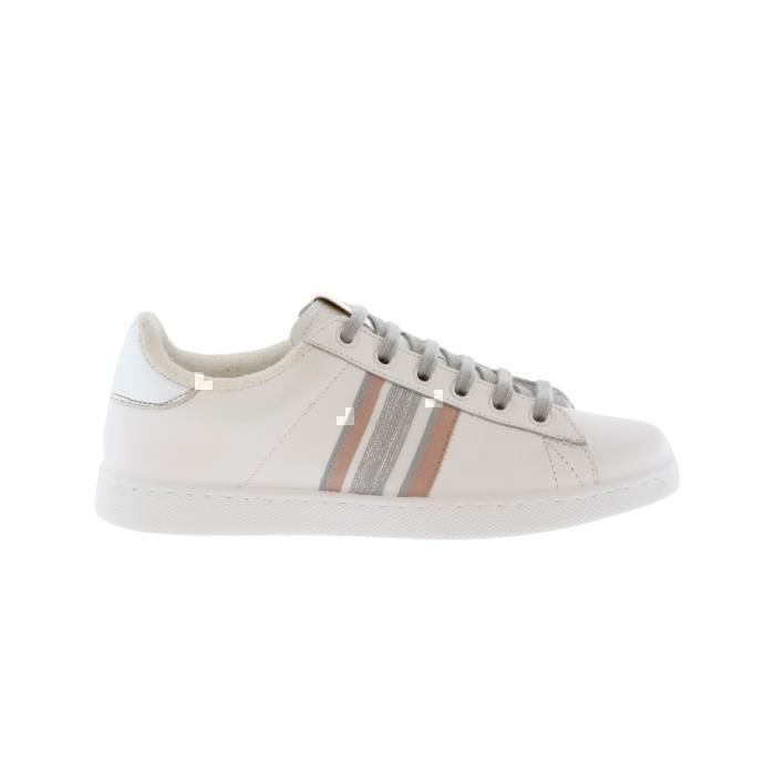Victoria Basket Victoria 1 - VICTORIA - Chaussures de sport en cuir - Gris - Femme - Argenté