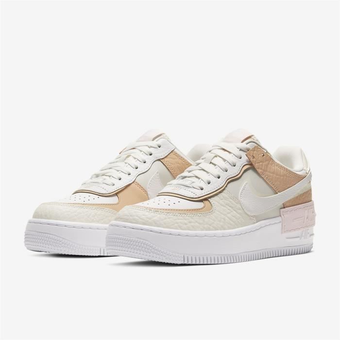 Air Force 1 Low Shadow Pastel Femme Baskets AF1 Air Force One Pas Cher  Beige - Cdiscount Chaussures