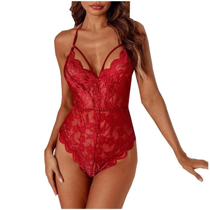 Body Femmes Mode l gante Lingerie Sexy Dentelle Gaze Sous