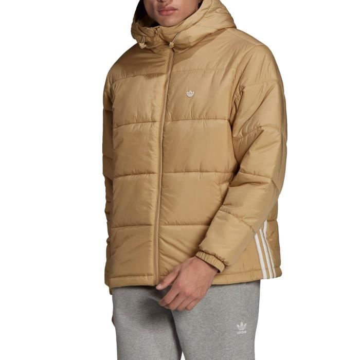 Veste Adidas Pad Hooded Puff Beige pour Homme Beige Cdiscount