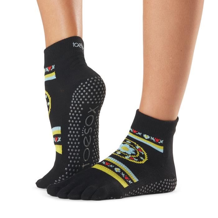 Toesox Chaussettes à or Noir / jaune / bleu Cdiscount PrêtàPorter
