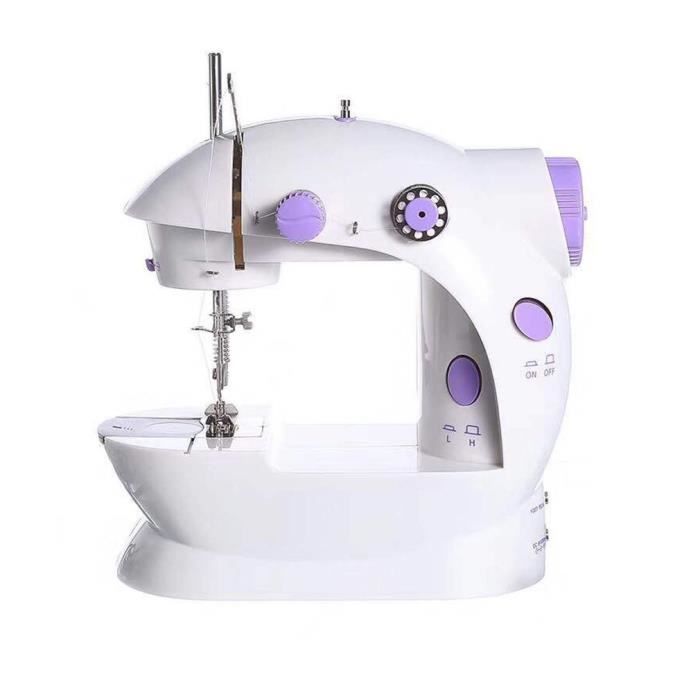 Mini Machine à Coudre électrique Portable - Avec Lumière LED Et Table Extensible - Idéale Débutants Et Petits Travaux (vêtements, Rideaux, DIY) - Facile à Utiliser - 5