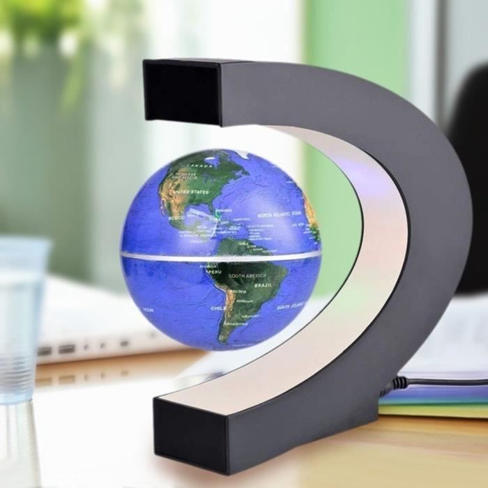Creatif Globe Terrestre Lumineux Flottant Magnetique Levitat