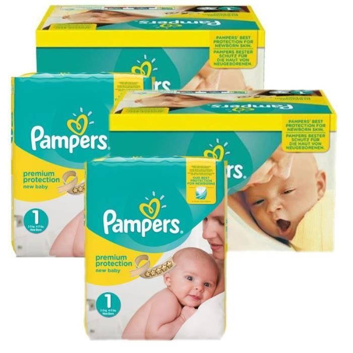 384 Couches Pampers new baby premium protection taille 1 Cdiscount
