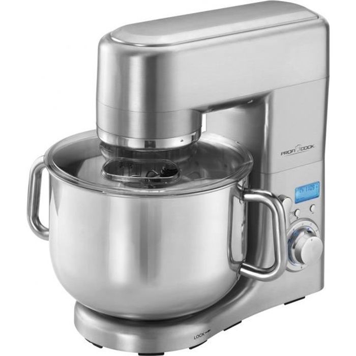 Robot pâtissier - PROFICOOK - PC-KM 1096 - 1500 W - Bol 10 L - Gris