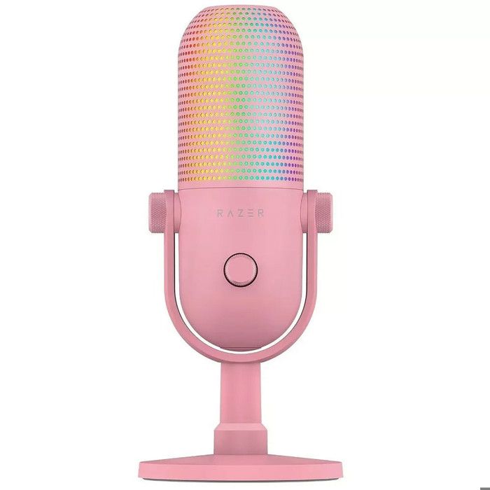 Microphone USB - RAZER - Seiren V3 Chroma - Supercardioïde - Tap-to-Mute - Quartz