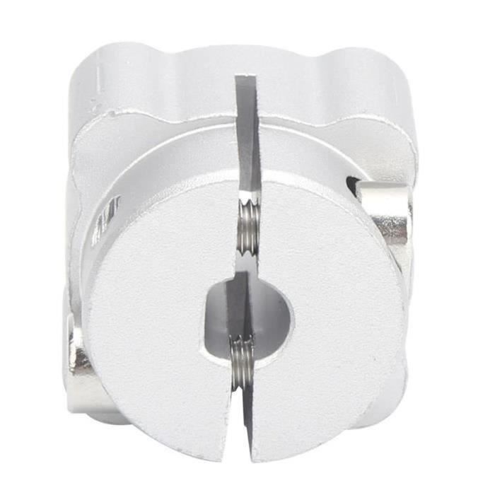Lot De 2 Colliers D'arbre Double En Aluminium - Alésage 4 Mm, Diamètre Extérieur 18 Mm, épaisseur 8 Mm, Argent