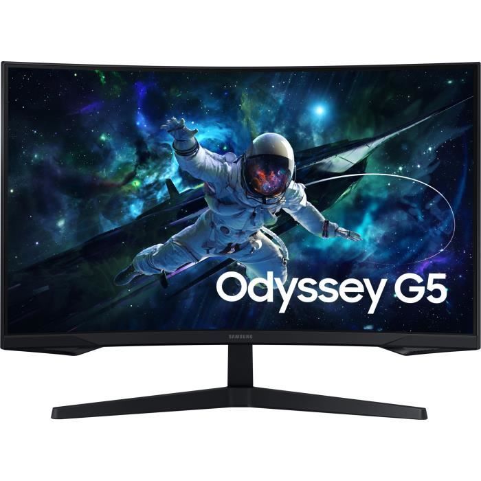Écran PC - SAMSUNG - ODYSSEY G55C - 27 165Hz - Dalle VA - 1 ms - HDMI / DisplayPort