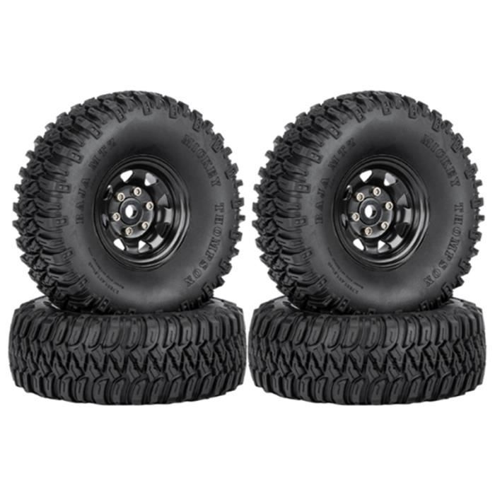 NHX RC 2.2 Inch Aluminum Beadlock Crawler Wheels – Blue/Black (Set Of 4)