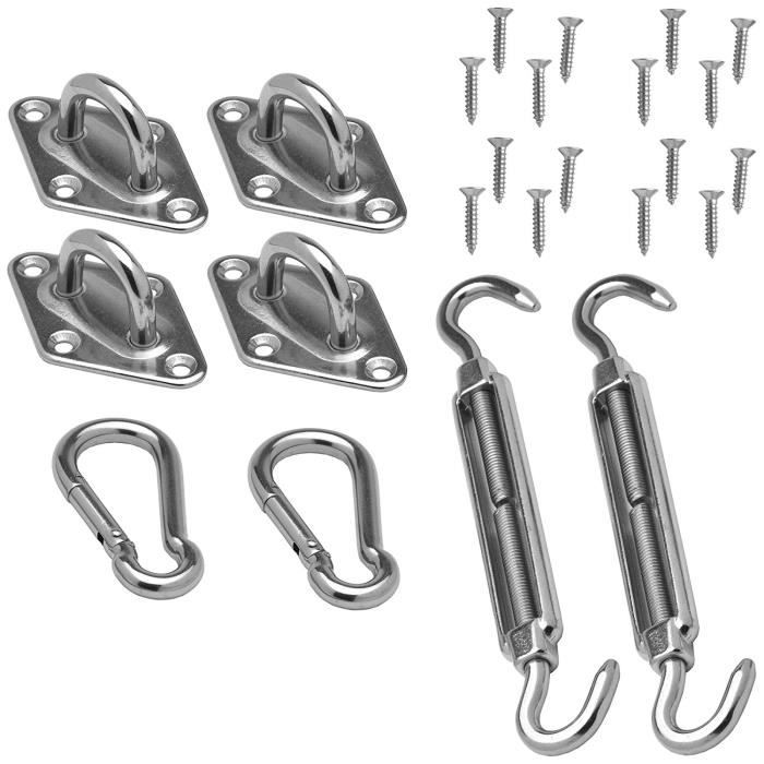 Sol Royal Kit De Fixation Pour Voile D Ombrage Auvent En Acier