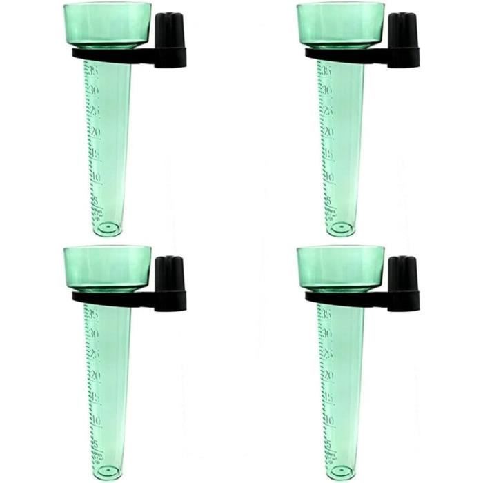 Lot De 2 Pluviomètres Extérieurs Avec Support En Plastique Pour Jardin