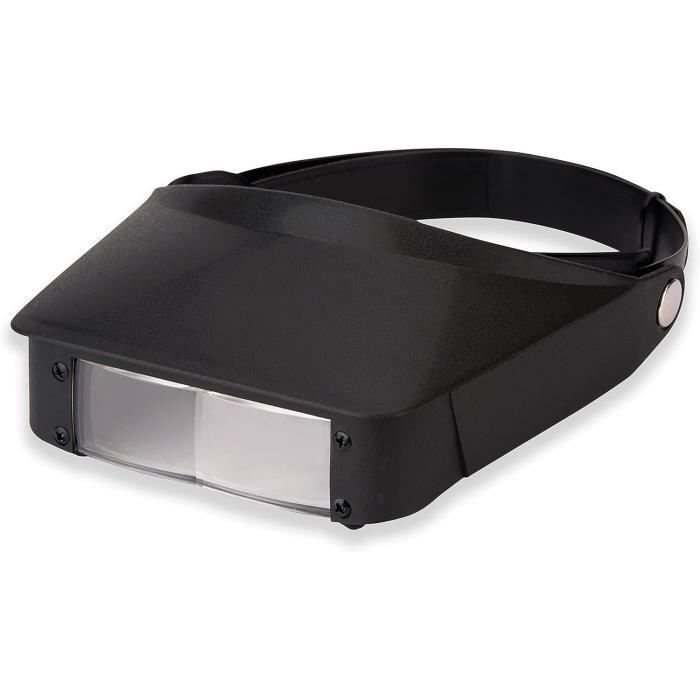 Carson MagniFree Loupe à Mains Libres Grossissement 2x + Lentille 3,5x Intégrée - Cordelette Réglable Pour Artisanat Lecture Bricolage - Idéal Hobby Précis