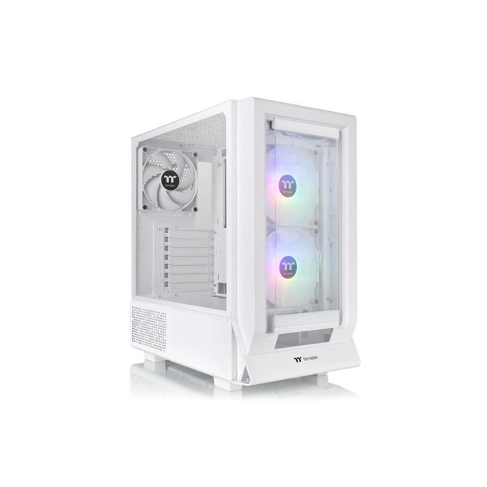 Boîtier PC - Thermaltake - Ceres 350 MX Snow White - RGB - Verre trempé - Tour médian