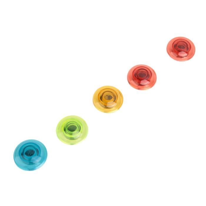 Berkin Arts 12 Pièces Mignon Rond Cristal Verre Fort Magnétique Réfrigérateur Aimant Autocollant De Réfrigérateur Sticker Pop Surréalisme Fabriqué En Donut Glaçé Céramique Émaillée