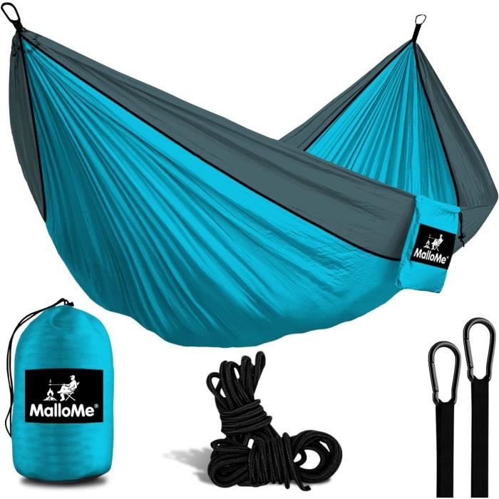 Hamac De Voyage 2 Personnes Cascade Mountain Tech - Bleu Portable En Nylon