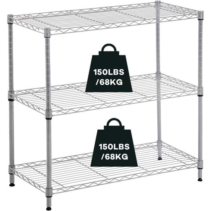 Étagère de rangement à 3 niveaux