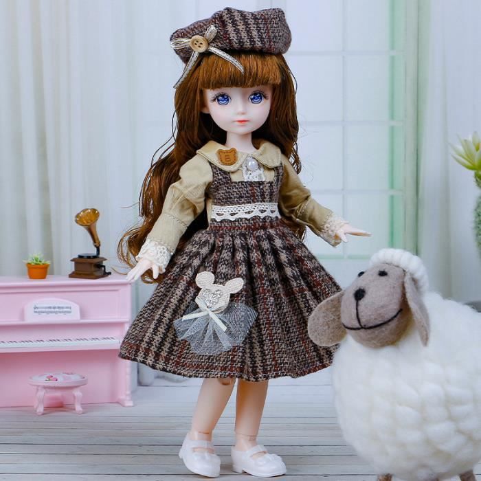 Baohd Chaussures à Talons Hauts Tenues de Mode pour Poupée 1/3 BJD 60cm Poupée 24 Pouces BJD Poupée Noir