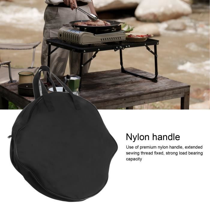 Sac De Rangement Pour Poêle à Frire - Grand Sac Transport Cuisine Extérieure Avec Poignée