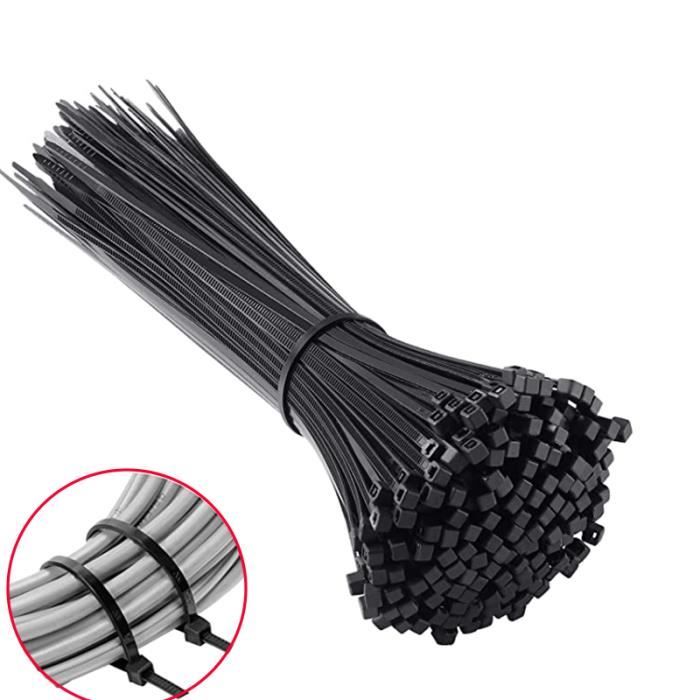 Lot De 300 Attaches Câble 6 Pouces (15cm) - Couleurs Assorties - Nylon - Neuf