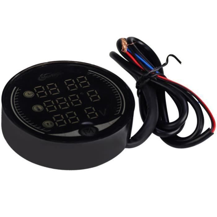 Thermomètre Numérique pour Moto 4 en 1, avec Bougie D'allumage, pour Culasse, Température, Tension, Temps RPM, DC12V (14mm
