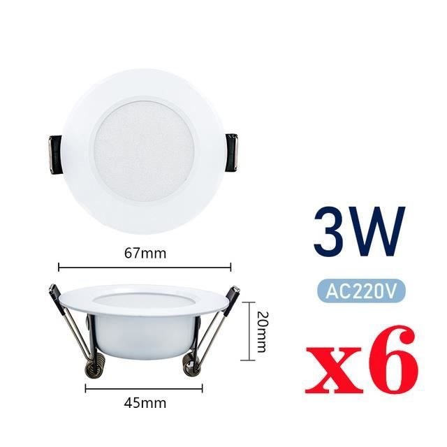 Lot De 20 Clips à Ressort Pour Spots Encastrés Et Panneaux LED - Fixation Robuste, Facile à Installer - 6