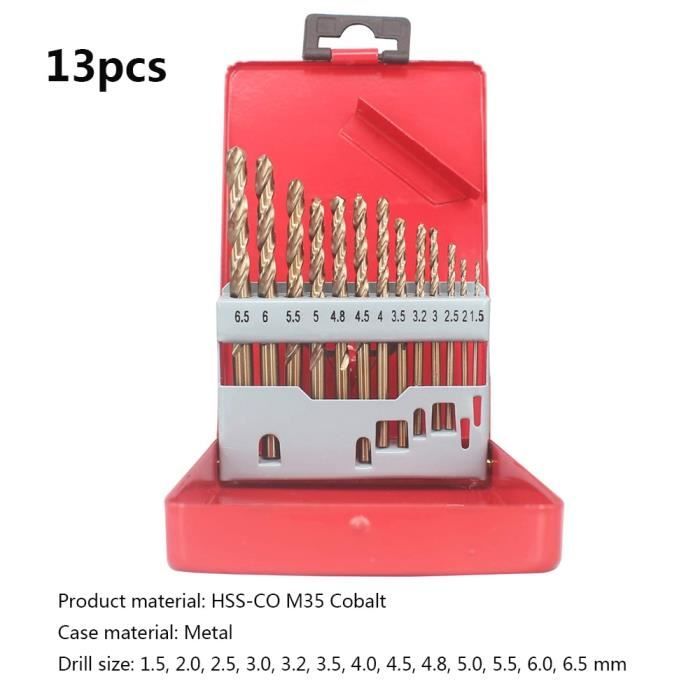 6 Forets HSS 6mm Quarkzman - Revêtus Titane, Pointe 135°, Pour Métal, Bois, Plastique