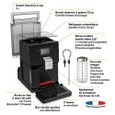 Krups Intuition Preference Machine à café à grain, Cafetière, Broyeur grain, Cappuccino, Espresso, Ecran tactile couleur, 11-1