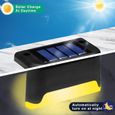 Leytn® 16Pcs Lampes de pont solaire LED Lampe solaire extérieur Lampe de jardin solaire pour Clôture Terrasse Jardin Marche Escalier-1