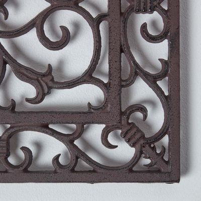 Esschert Design Paillasson Fonte Élégant Style Maison De Campagne – 66,5 X 34 Cm – Décoration Authentique