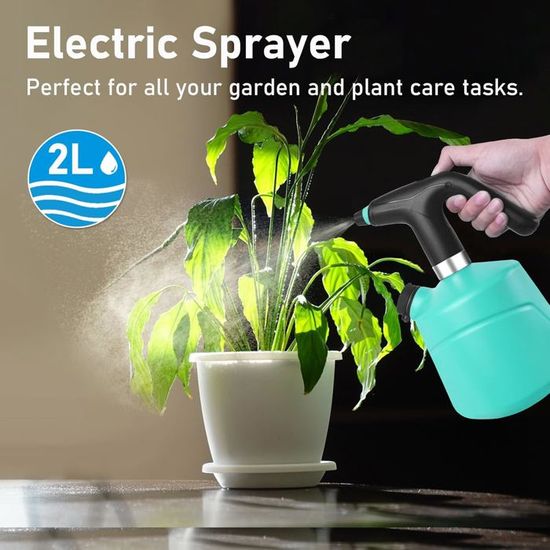Pulvérisateur Électrique 2L Rechargeable – Pompe à Batterie Avec Buse Réglable Pour Plantes, Voiture & Maison