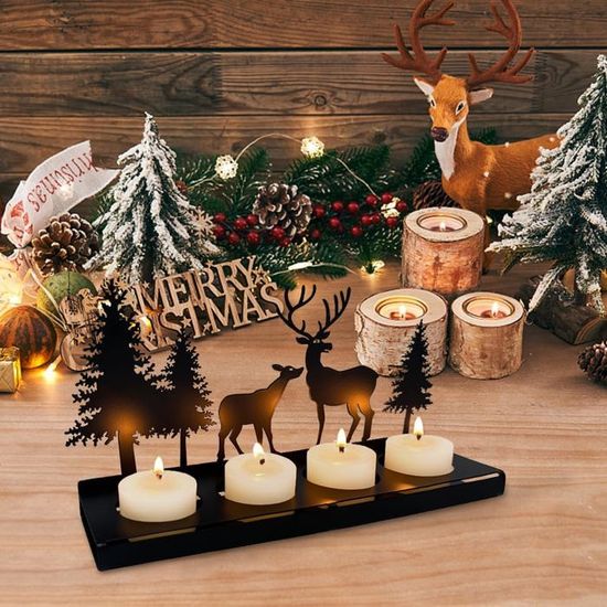 Romadedi Lot De 6 Bougeoirs Noirs Métal Vintage - Décoration Table, Mariage, Noël Et Intérieur Moderne