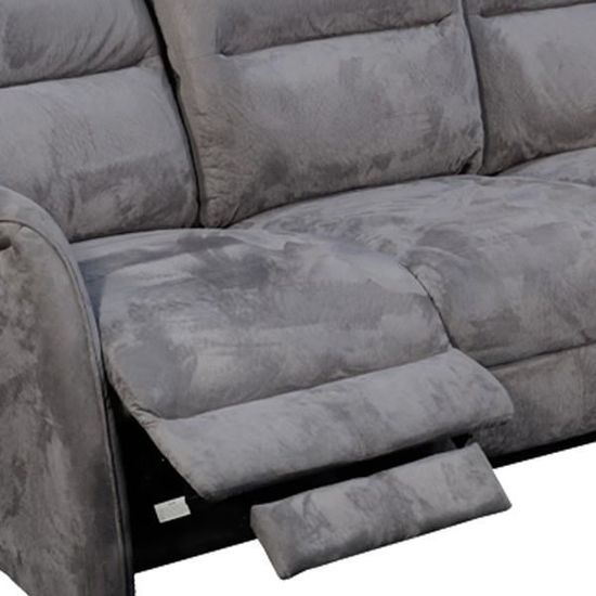 Canape De Relaxation Manuel 3 Places Gris Softy Achat Vente