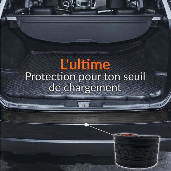 Protection Pare-Chocs Coffre Voiture En Caoutchouc Noir – Antidérapante, Anti-Rayures, 104 Cm X 9 Cm – Universelle SUV & Berline