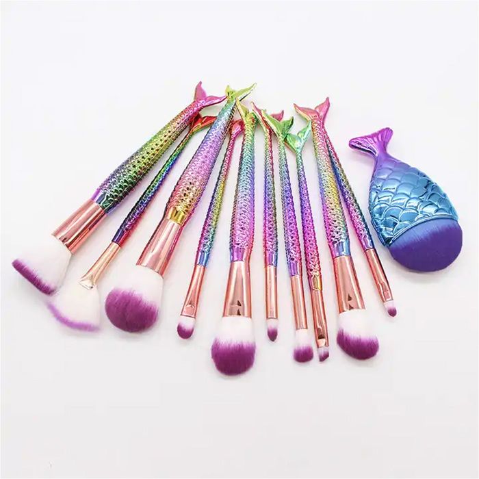 Pinceaux De Maquillage FLD Couleurs Acidulées - Pour Fond De Teint Et Mélanges - Neuf