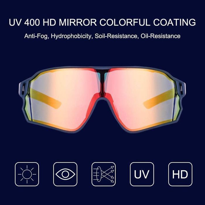 ROCKBROS Lunettes De Soleil Homme Polarisées Vélo - Lunettes Cyclisme UV400 Sport Femme VTT Pêche Course - Ultra Légères 30g