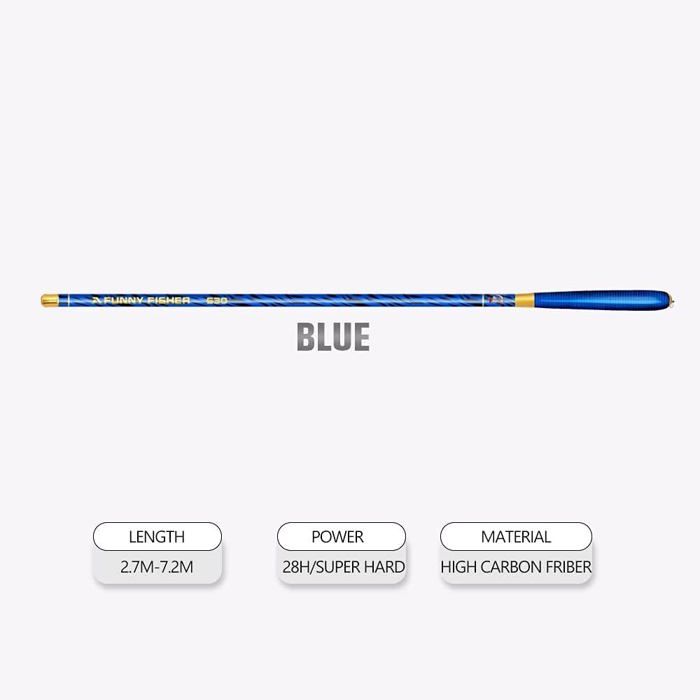 Canne à Pêche Télescopique En Fibre De Carbone Ultra-légère - Parfaite Pour Le Voyage Et La Pêche Roche