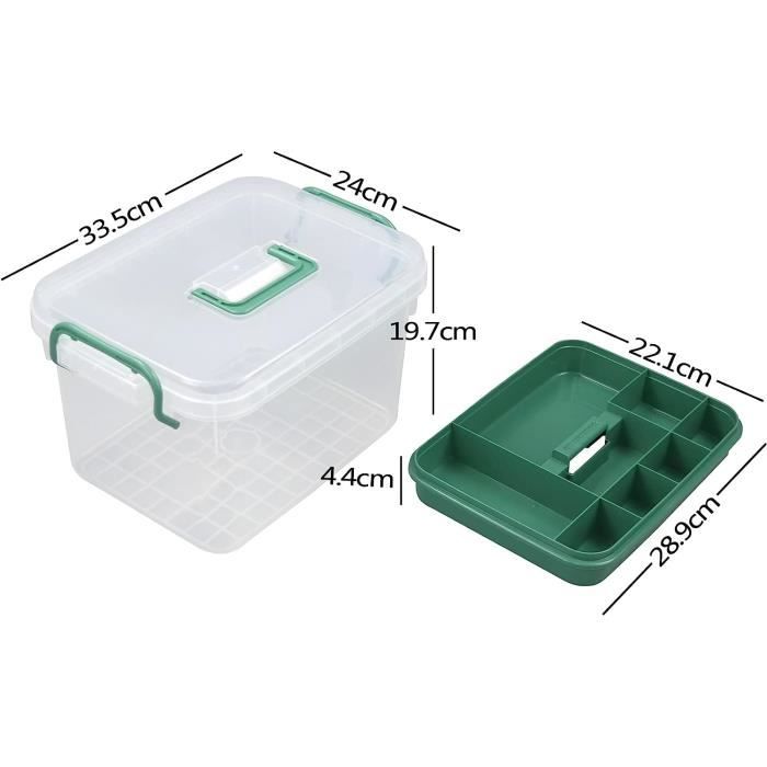 Organisation Armoire à Pharmacie Boîte Rangement Médicaments 4 Tiroirs Sonhomay - 28x20x32cm Transparente Organisateur Pharmacie 4 Tiroirs