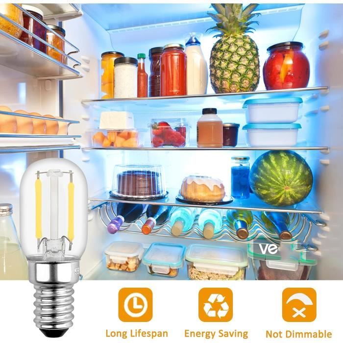 Ampoule LED E14 pour Réfrigérateur, Ampoule à Filament Vintage