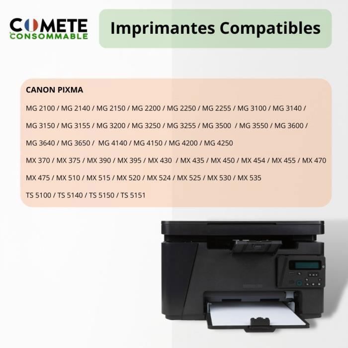 Cartouche D'encre PG540XL Noir Et CL541XL Couleur - Compatible Canon Pixma MX530 - Reconditionnée - Neuf