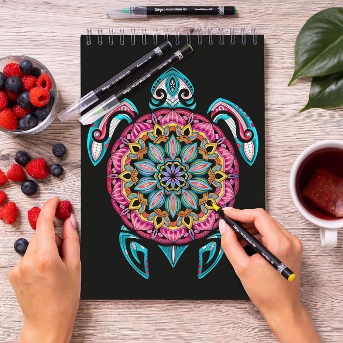 2 Livres De Coloriation Mandalas Adultes - 80 Modèles Anti-Stress (Papier Épais Spirale)
