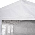 Tente de réception 4 x 8 m - Lutecia -  Blanc - tente de jardin idéale pour réception à utiliser comme pavillon. chapiteau ou-2
