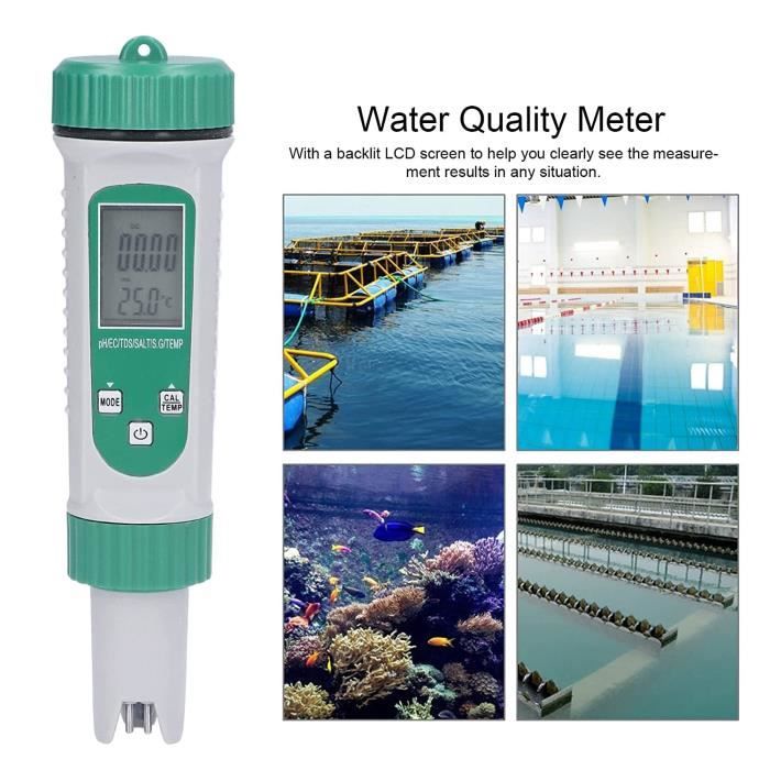Testeur d'eau numérique, TDS S.G. Thermomètre Stylo d'analyse de l'eau de  haute précision pour l'eau potable, les piscines, les aquariums