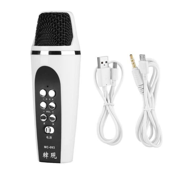 MUGAST Mini Microphone Changeur de Voix 4 Modes Modificateur de